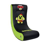 Subsonic Mecedora Gaming Brawl Stars Spike, Silla Ergonómica con Licencia Oficial, Piel Sintética Negra y Verde, Plegable, con Reposacabezas, para Salón y Dormitorio