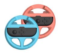 Subsonic - Pack de 2 volantes de carreras para Nintendo Switch y Switch 2 JoyCons - Compatible con Switch y Switch 2 Joy-cons - Azul y Rojo