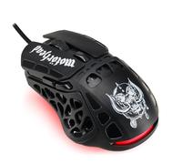 Subsonic, Ratón gaming con cable Motorhead, Ratón gaming con sensor óptico de 7200 Dpi, Forma ergonómica, 7 botones programables, Regalo con licencia oficial