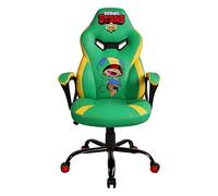 Subsonic - Silla Gaming Infantil para Brawl Stars Leon, Verde, con Respaldo Ergonómico Acolchado, Reposabrazos de Espuma, Altura Ajustable, Ruedas Robustas, Tapizada en Piel Sintética Premium