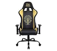 Subsonic - Silla Gaming «El Señor de los Anillos» - Silla de Oficina Ergonómica con Espuma de Alta Densidad, Respaldo Reclinable y Reposabrazos Ajustables en 2D - Altura Regulable - Negro