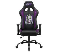 Subsonic, Joker, Silla de juego u oficina, silla gaming para adultos, asiento cómodo, reposacabezas integrado, reposabrazos y altura regulables, respaldo ergonómico, Negro