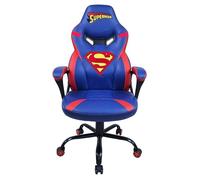 Subsonic - Silla Gaming Superman para Niños y Adolescentes - Silla de Oficina Ergonómica con Espuma de Alta Densidad, Mecanismo Basculante y Cómodos Reposabrazos - Altura Ajustable - Azul y Rojo