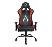 SUBSONIC - Silla para Videojuegos Assassin'S Creed - Black Logo | Licencia Oficial, Silla de Oficina Ergonómica, Espuma de Alta Densidad, Respaldo Inclinable, Reposabrazos 2D y Altura