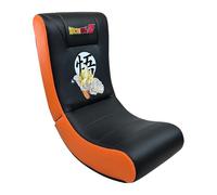 Subsonic - Sillón balancín Gaming Dragon Ball - Sillón balancín ergonómico con Licencia Oficial - Similcuero Negro y Naranja con Bordados - Sillón cómodo para salón o Dormitorio