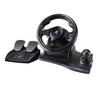 Subsonic Volante Superdrive GS550 Racing con pedales, levas de cambio, palanca de cambios y vibración para Switch, Xbox Serie X/S, PS4, Xbox One y PC (programable para todos los juegos)