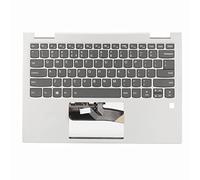 Substituição para Yoga 720 13IKB Laptop Upper Case PALmrest, com Luz de Fundo, Material de Metal Forte, Proporcionando Experiência de Digitação Confortável, Peça de Montagem Do Touchpad Do Teclado