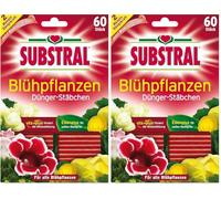 Substral â€“ Fertilizante varitas para Plantas Florales â€“ 60 St. (Paquete de 2)