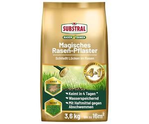 Substral Magic Lawn Patch, reparaciones de césped, semillas de césped, sustrato de primera calidad y fertilizante, 3,6 kg hasta 16 m²