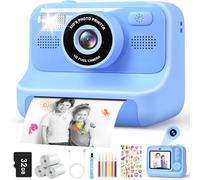 Subtail Camara Fotos Infantil Instantanea - 2,4 1080P Cámara Instantánea para Niños con Papel de Impresión | Tarjeta de 32G - Camara Fotos Infantil Regalos de Juguete para Niñas Niños 3-12 Años
