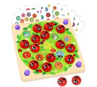 Subtail Juegos de Mesa Niños y NiñAs 3 4 5 Años - Juego de Memoria de Madera de Mariquita - Memory Juegos os 4 5 6 Años - Educativos Smart Games - Regalo Niño 3 4 5 Años