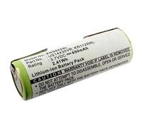 subtel 1x Batería para Afeitadoras y Cortapelos Compatible con Philips HS8020, HS8060, HS8420, KR112RRL - (650mAh, 3.7V)