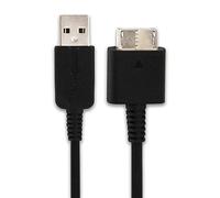 subtel 1x USB A Cable de datos compatible con Sony PCHJ-15001, PCH-ZUC1 | 2.0, 1m, PVC, negro, para Sony PS Vita (PCH-1000 / PCH-1004)
