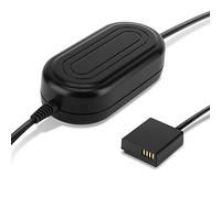 subtel Adaptador CA Compatible con Panasonic Lumix DC-TZ90, DMC-GX80