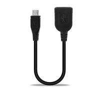 subtel Cable OTG Negro para móviles Compatible con Adaptador OTG Tipo Micro USB Cable Host USB OTG PVC Conector OTG Conexion OTG