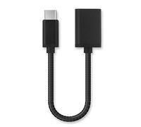 subtel Cable OTG Negro para móviles Compatible con Adaptador OTG Tipo USB C Type C Cable Host USB OTG Aluminio Conector OTG Conexion OTG
