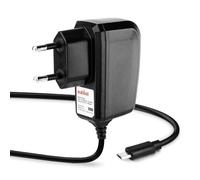 subtel Cargador Micro USB Compatible con, Cable de Carga 2A / 2000mA de navegador SatNav GPS, Fuente de Alimentación, Adaptador CA