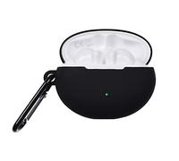subtel® Funda de Silicona en Negro Mate Compatible con Huawei FreeBuds 4i, Funda para Auriculares inalámbricos y Estuche de Carga, AirPodscase, Softcase