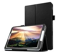 subtel Funda para Tablet Samsung Galaxy Tab E 9.6 (SM-T560 / SM-T560N) con Cierre magnético y función de Soporte Hands-Free - Carcasa de Cuero Artificial Back Cover, Funda con Tapa de Color Negro