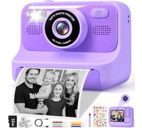 Subtial 3 4 Camara Fotos Infantil Camara Fotos Infantil Instantanea - 2,4 1080P Cámara Instantánea para Niños con Papel de Impresión | Tarjeta de 32G - Camara Fotos Infantil Juguete de Regalos