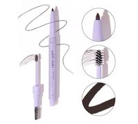 subtl beauty Lápiz de cejas vegano 3 en 1 resistente a las manchas con cepillo giratorio y gel transparente: el mejor lápiz de cejas para reponer, dar volumen y fijar las cejas