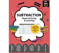 SUBTRACTION Home Activity & Learning Book: For Grade K - 2 | 50+ Worksheets|Activities to make kid school ready|Subtraction up to 10 | Number line ... SERIES: An early learning series of books)
