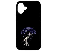 Suburban Stargazing Telescope Astronomía Nerd Noche Estrellada Carcasa para iPhone 16 Plus