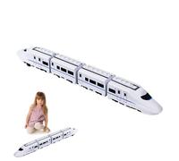 Subway Locomotive Toy Car - with Sound & Motion, Flexible Track Splicing System, Interactive City Transit Set, High Speed Metro Train, Holiday Birthday Party Gift | For Boys & Girls