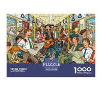 Subway Rush Hour Rampage Puzzle De Madera Impermeable DIY Puzzles De 1000 Piezas Regalos para Adultos Divertido Rompecabezas Juegos Desafiantes