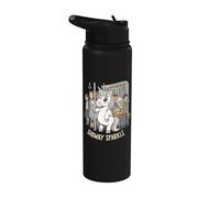 Subway Sparkle Lindo Unicornio Commuter Arte de fantasía Stainless Steel Insulated Water Bottle