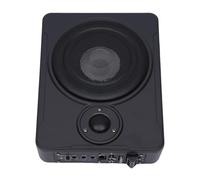 Subwoofer activo para coche, 8 pulgadas, ultrafino, con indicador LED, subwoofer con modo dual, amplificador de graves para coches, camiones o jeeps, color negro
