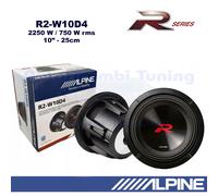 Subwoofer ALPINE R2-W10D4 10" 25cm 2250W 750Wrms Doble Bobina 4+4 Ohm
