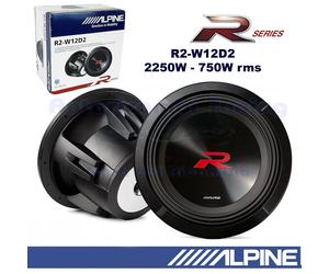 Subwoofer ALPINE R2-W12D2 12" 30Cm 2250W 750Wrms Doble Bobina 2+2 Ohm