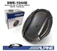 Subwoofer ALPINE SWE-1044E 10" 25Cm 500W 150Wrms Mono 4 Ohm