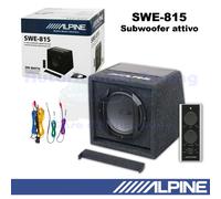 Subwoofer Amplificado Alpine SWE-815 Bass Reflex En Caja De 20 Cm (8'') 300W