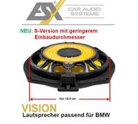 Subwoofer bajo asiento ESX VXB8WS compatible con los modelos BMW E/F/G y MINI...