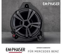 EM-MBSUBR2 - subwoofer para automóvil de 20 cm / 8" Compatible con vehículos Mercedes Benz, Graves Delanteros Plug & Play para el Espacio para los pies del Lado del Pasajero, 150 W, 1 Pieza
