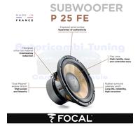 Subwoofer Focal P25FE Flax EVO 10"/25 Cm 600 Watt - 300 Wrms 4 Ohm