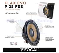 Subwoofer FOCAL P25FSE Flax EVO 10"/25 Cm 560 Vatios - 280 Wrms 4 Ohm