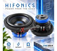 SUBWOOFER HIFONICS ZXE 10S4 25 cm (10") 500 vatios, 4 ohmios, woofer serie ZE...
