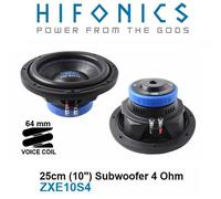 Subwoofer HIFONICS ZXE10S4 25 Cm (10") 500 Watt, 4 Ohm, Woofer ZEUS ZXE Series