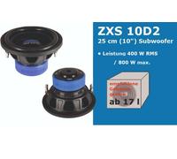 Hifonics ZXS10D2 10" Pulgadas 25cm Subwoofer Bajo Altavoz para Carcasa 1000Watt