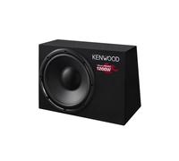 Subwoofer - Kenwood KSC-W1200B, Pasivo, 1200 W, Negro