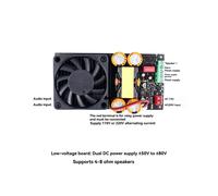 Subwoofer Mono de 1000 W, Placa Amplificadora Digital Clase D IRS2092S para Escenario, Cine en Casa, Módulo Amplificador de Audio de Alta Potencia