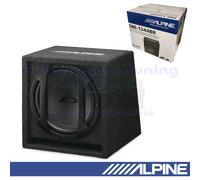 Subwoofer Pasivo Bass Reflex Alpine SBE-1244BR En Caja De 30 Cm (12'') 650W