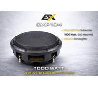 Subwoofer plano ESX QXP104 25 cm (10”) 1000 vatios con rejilla protectora