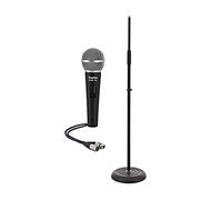 SubZero Micrófono Vocal Dinámico con Interruptor y Pie de Micro Recto