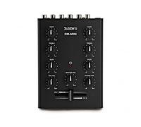 SubZero Mini Mezclador DJ 2 Canales con Crossfader | EQ 2 bandas fijo por canal con ganancia 30dB, compacto y portátil con solo 0,42kg, diseño robusto para la carretera