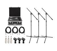 SubZero SZM-11 Dynamic Microphone 3 Boom Stand & Case Pack