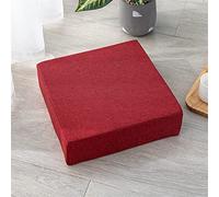 SUCADA Cojín de Asiento de Espuma viscoelástica para sillón, cojín Elevador Antideslizante, cómodo cojín de Asiento para Silla para Exteriores, Interiores, Coche, Oficina, sofá (50 x 50 x 8 cm, Roj